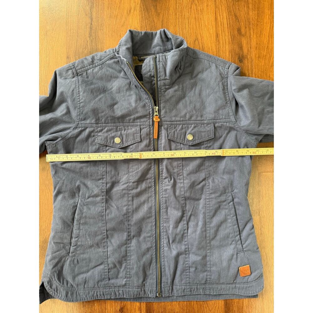 Toad & Co Kenai Quilted Canvas Jacket Blue Sz S Chore Utility Flannel Lined - Picture 4 of 8